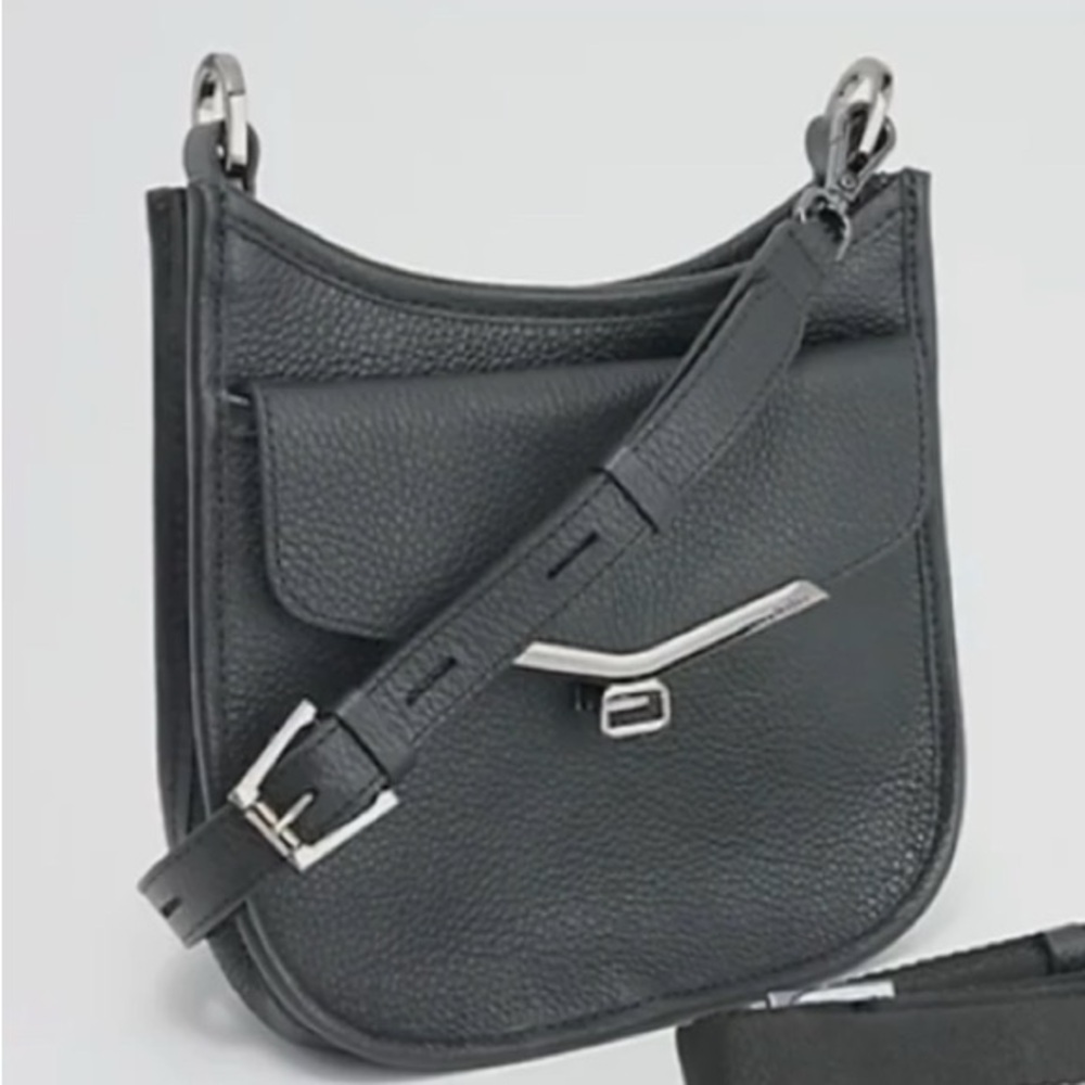 Botkier Black Leather Bag with Silver Hardware very good conditions.